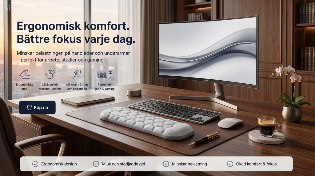 ErgoCloud™ Handledsstöd – Ergonomisk